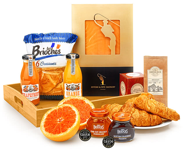 Celebration Breakfast Gift Set With Coffee & Croissants